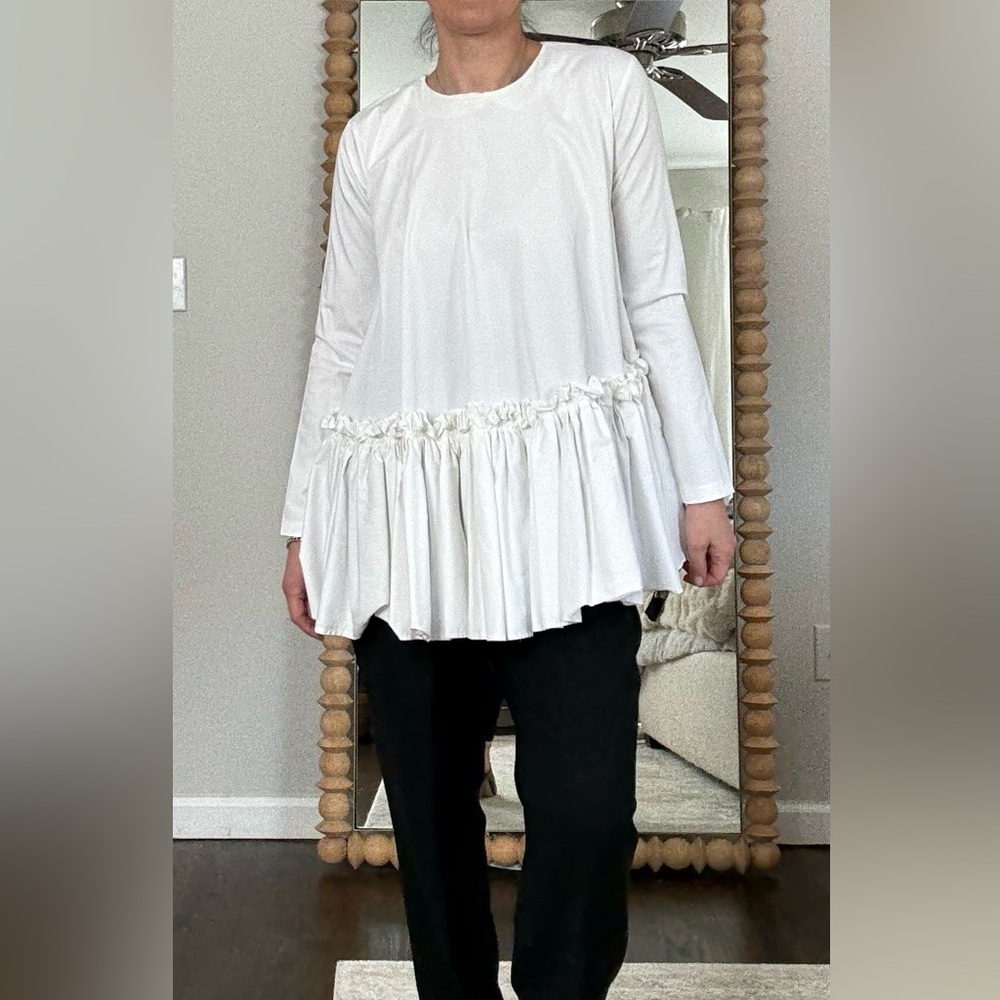 ASOS Dramatic Ruffle Bell Dress/Top Long Sleeve - Picture 3 of 11